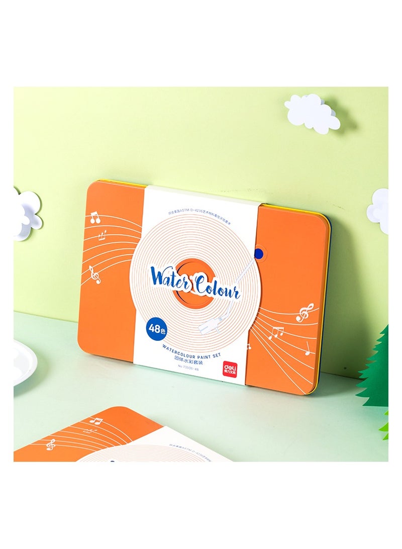 Deli مجموعة ألوان مائية دلي 73936-48، 48 لون - Image 5