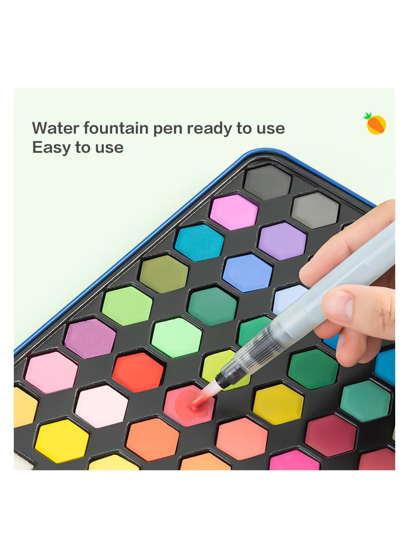 Deli مجموعة ألوان مائية دلي 73936-48، 48 لون - Image 4