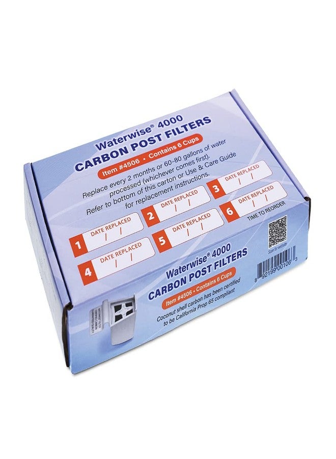 Waterwise carbon post filter 6 pack for model 4000 - Image 1