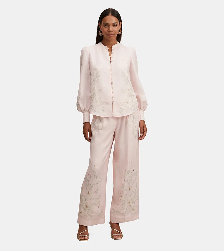 فورايفر نيو Parker Placement Print Top