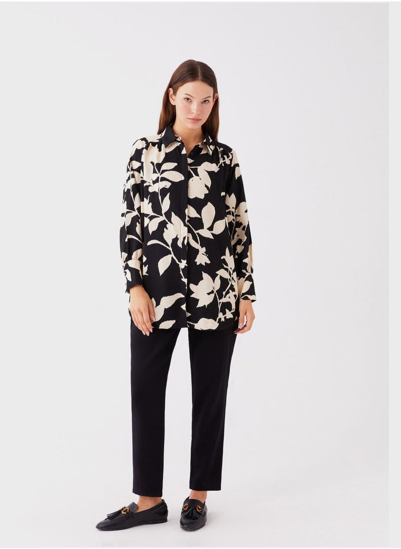 LC WAIKIKI - Floral Button Down Tunic - Image 1