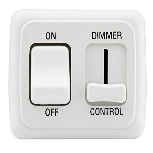 American Technology Components 12 Volt DC Dimmer Switch for LED, Halogen, Incandescent - RV, Auto, Truck, Marine, and Strip Lighting (Large Slider, White) - Image 2
