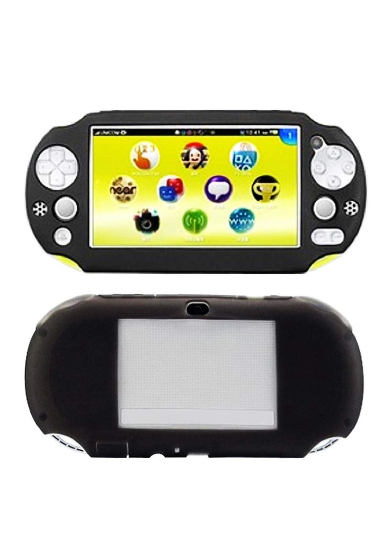 PSVita2000 سيليكون الجلد حامي مجموعة كاملة ( أسود ) - Image 1