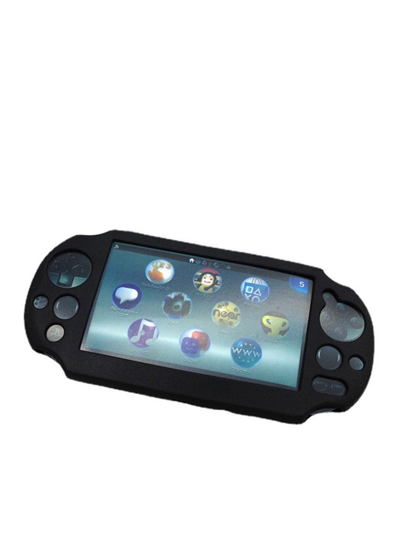PSVita2000 سيليكون الجلد حامي مجموعة كاملة ( أسود ) - Image 3