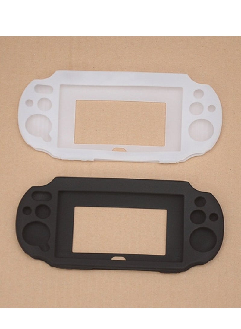 PSVita2000 سيليكون الجلد حامي مجموعة كاملة ( أسود ) - Image 5