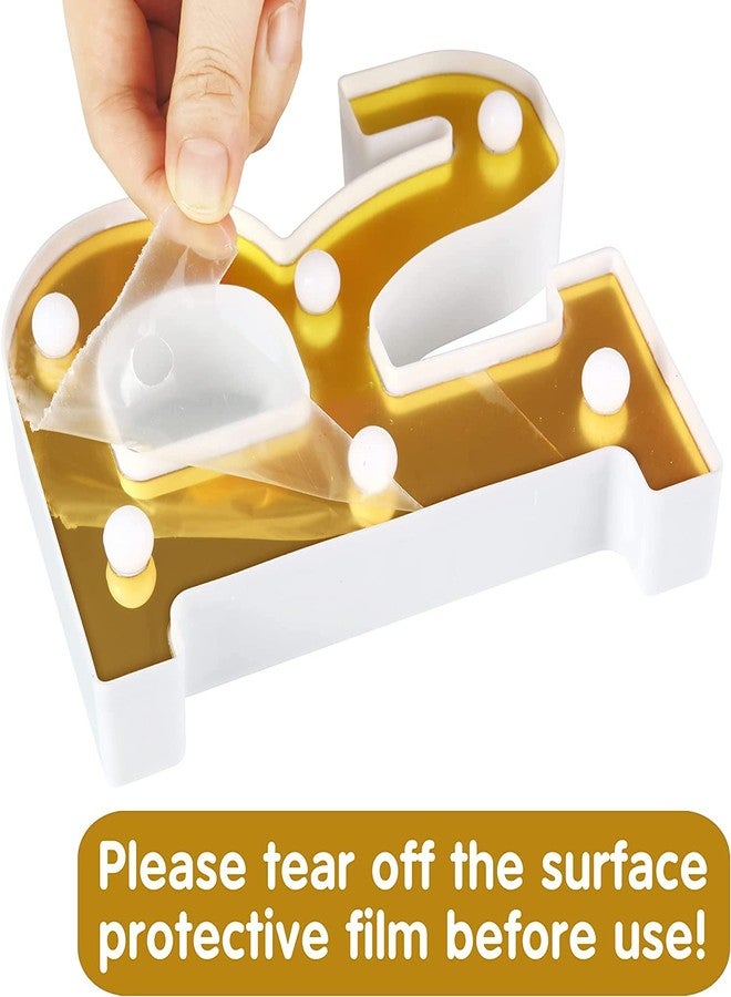 LEDOLUX 6.3 Inch LED Golden Number Lights Sign| Light Up Marquee Numbers Letter for Wedding Birthday Party Christmas Home Bar Decoration (Number 9) - Image 3