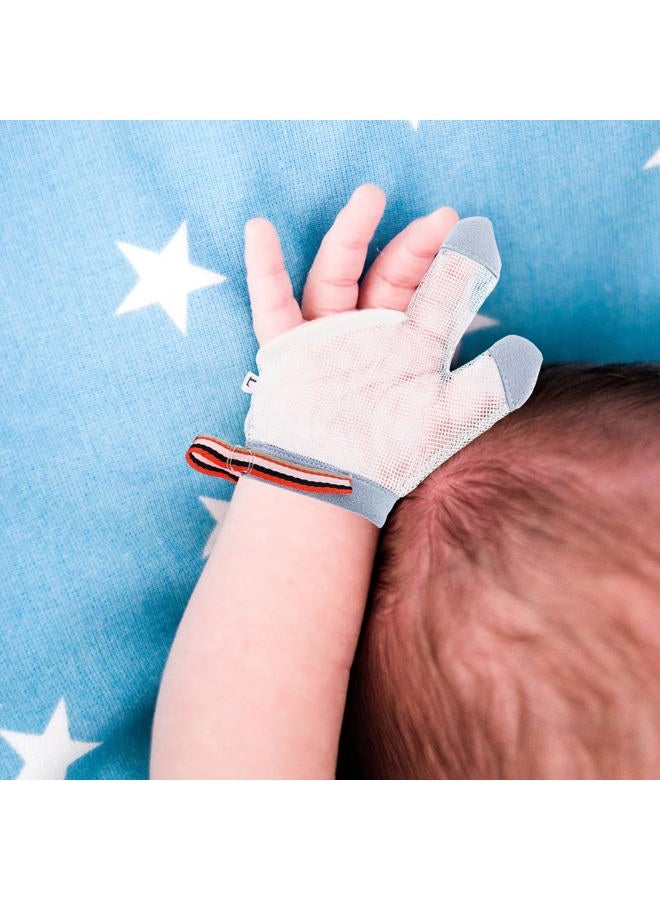 STOBOK Stop Thumb Sucking, 1 Pair Baby Anti Eating Gloves No Scratch Breathable Finger Thumb Protector Thumb Sucking Stop for Kids Stop Thumb Fingers Sucking (L) - Image 5