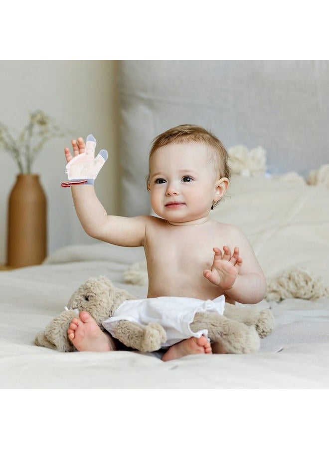STOBOK Stop Thumb Sucking, 1 Pair Baby Anti Eating Gloves No Scratch Breathable Finger Thumb Protector Thumb Sucking Stop for Kids Stop Thumb Fingers Sucking (L) - Image 2