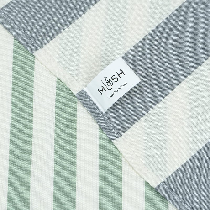 Mush 100 Bamboo Extra Large Cabana Style Turkish Towel90X160 CmsIdeal For BeachBathPoolGymDress Towel EtcTurquoiseLight Green PeachTurquoiseBlueGreenLight GreenGrey XlPack Of 4 - Image 3