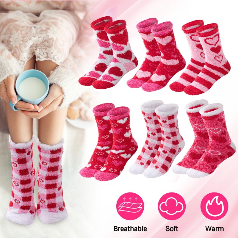 Chuarry 24 Pairs Fuzzy Socks - Bulk Cupcake Socks for Women, Valentine's Day & Teacher Gifts - Image 2