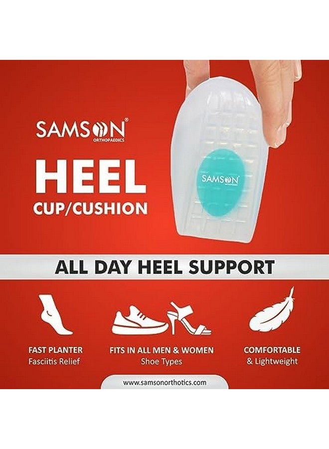 Samson SAMSON Orthopedic Heel Pad for Pain Relief, Comfortable Shoe Heel Pair Support Cushion Gel Pad, Used For Ankle Safety, Plantar Fasciitis Support, Heel Aggravation, Dry Hard Heels Cups for Men Women - XL - Image 4