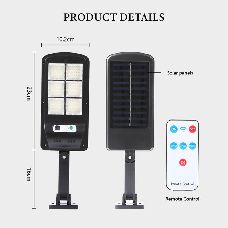 120 LEDs Solar Powered Energy Street Light Outdoor Lamp Sensitive Light Control/ PIR Motion Inductor/ 4 Lighting Modes Effects/ IP65 Water Resistance/ Built-in 1500mAh High Capacity Rechargeable Cell - Image 4
