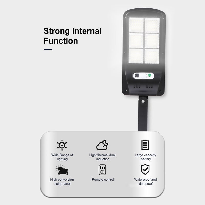 120 LEDs Solar Powered Energy Street Light Outdoor Lamp Sensitive Light Control/ PIR Motion Inductor/ 4 Lighting Modes Effects/ IP65 Water Resistance/ Built-in 1500mAh High Capacity Rechargeable Cell - Image 5