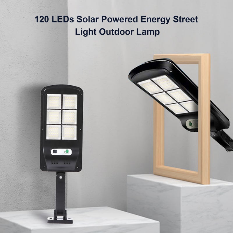 120 LEDs Solar Powered Energy Street Light Outdoor Lamp Sensitive Light Control/ PIR Motion Inductor/ 4 Lighting Modes Effects/ IP65 Water Resistance/ Built-in 1500mAh High Capacity Rechargeable Cell - Image 2