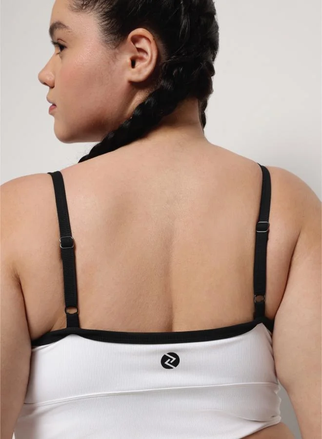 Zaecy  Sweetheart Sports Bra – Pearl White for Women | Best Price UAE