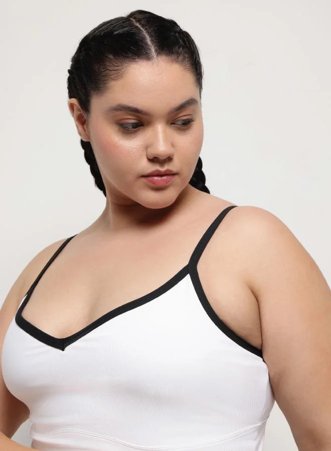 Zaecy  Sweetheart Sports Bra – Pearl White for Women | Best Price UAE