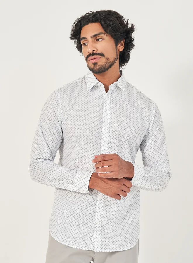 JJ Rebel JJ REBEL All Over Print Long Sleeves Shirt