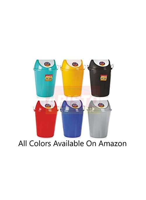 Aristo ARISTO Swing Lid Dustbin with Metal Side Handle 80 LTR RED  - Image 5