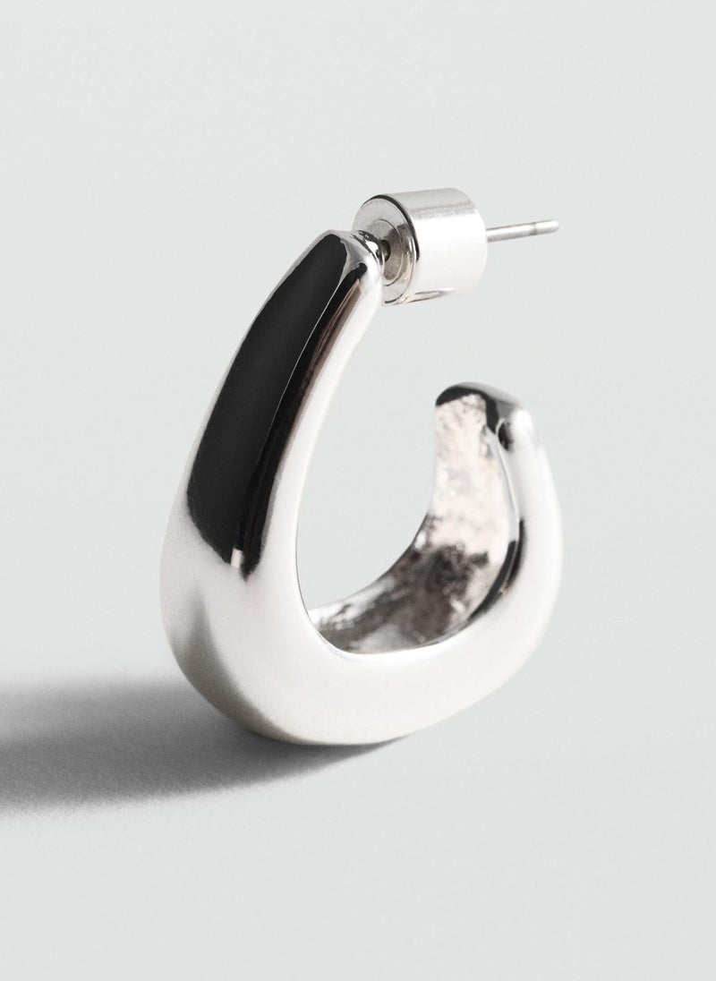 MANGO - Twisted Hoop Earrings - Image 1