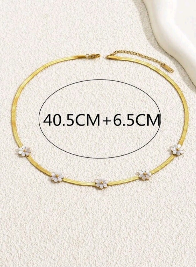 Jewelry For Life Trendy Stainless Steel Gold Plated Necklace For Women - Image 3