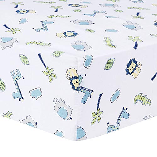 Trend Lab Jungle Roar Breathable 4-Piece Baby Nursery Crib Bedding Set, Includes Quilt, 2 Fitted Crib Sheets, and Crib Skirt - Image 5