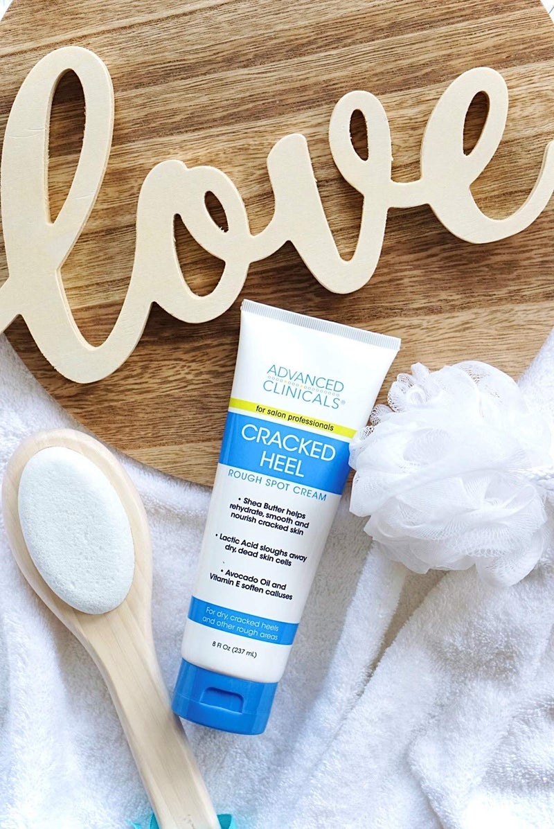 Advanced Clinicals Cracked Heel Foot Cream Moisturizer Skin Care Lotion For Feet W/Shea Butter, Moisturizing Foot/Hand Lotion Helps Heal Cracked Skin, Rough Spots, Calluses, & Dry Skin, 2-Pack - Image 3