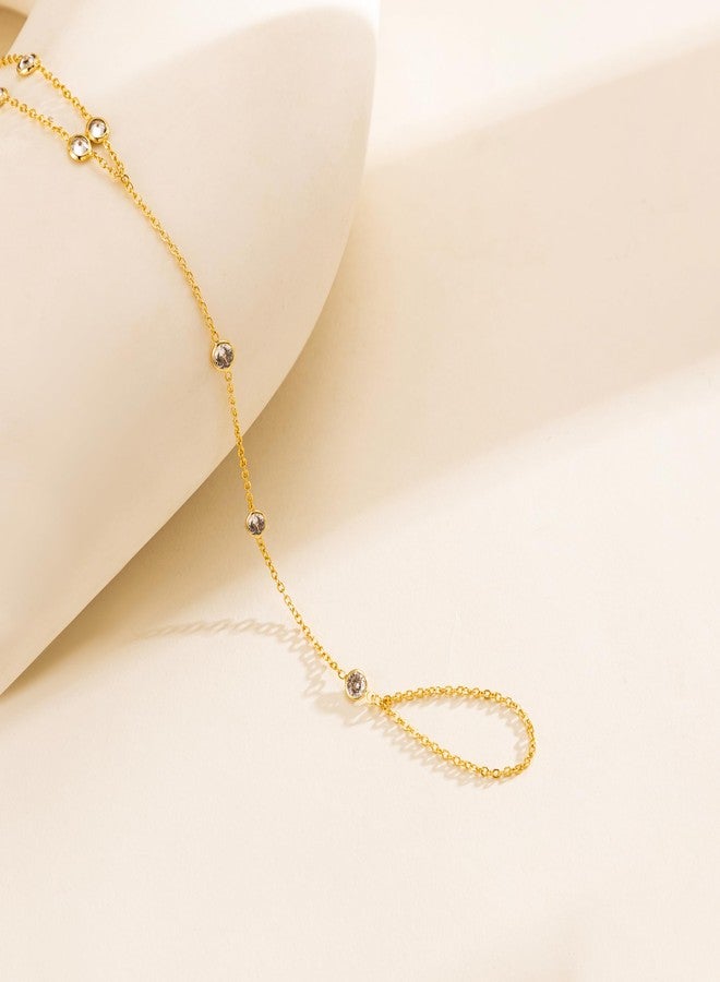 MBW Bracelets for Women, Dainty 14K Gold Plated Bracelet Set Bracelet Stack Waterproof Jewelry for Women Trendy Minimalist Simple Small Thin Bracelet Set for Women's Gift, adjustable, brass with 14k - Image 4