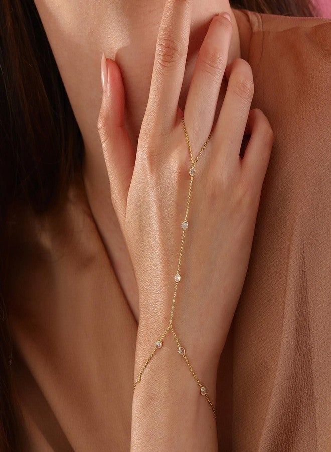 MBW Bracelets for Women, Dainty 14K Gold Plated Bracelet Set Bracelet Stack Waterproof Jewelry for Women Trendy Minimalist Simple Small Thin Bracelet Set for Women's Gift, adjustable, brass with 14k - Image 2