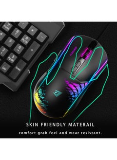 JERTECH XP14 Mouse New Best LED Braided Wire LOGO Design Backlit Adjustable 4 Gears DPI Mouse Wired Ergonomic 7D Gaming Mouse  - Image 3