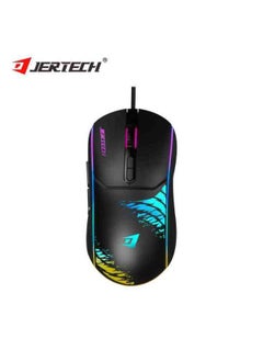 JERTECH XP14 Mouse New Best LED Braided Wire LOGO Design Backlit Adjustable 4 Gears DPI Mouse Wired Ergonomic 7D Gaming Mouse  - Image 1