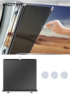 Retractable Windshield Sun Shade for Car 125cm, Roller Sun Shade for Car, Car Windshield Screen Sun Protector, Blocks 99% UV Rays and Heat, Fits Front Rear Window with Double Suction Cups, 58*125cm - pzsku/Z8F487C4F7976A0105A90Z/45/_/1738807663/b4dbbac1-eaf1-4580-b09b-cb7d55f1dd0a