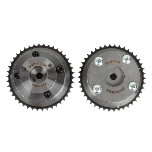 INGKAN G4NC 2.0 24350-2E201 24370-2E200 Intake Exhaust Timing Camshaft Sprocket 2Pcs Fits for 14-20 Hyundai Tucson 2.0L, 14-16 Kia Forte/Soul 2.0L DOHC OE 243502E201 243702E200 - Image 1