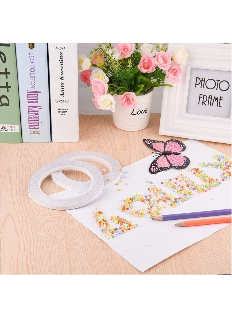 MARKQ [Pack of 72] Double Sided Tape [1/2" x 20 Yards] Adhesive Sticky Tape for Arts, Crafts, Photography, Scrapbooking, Card Making, Gift Wrapping & Office School Stationery Supplies  - Image 2