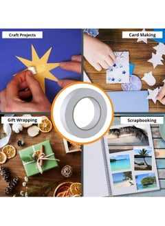 MARKQ [Pack of 72] Double Sided Tape [1/2" x 20 Yards] Adhesive Sticky Tape for Arts, Crafts, Photography, Scrapbooking, Card Making, Gift Wrapping & Office School Stationery Supplies  - Image 5
