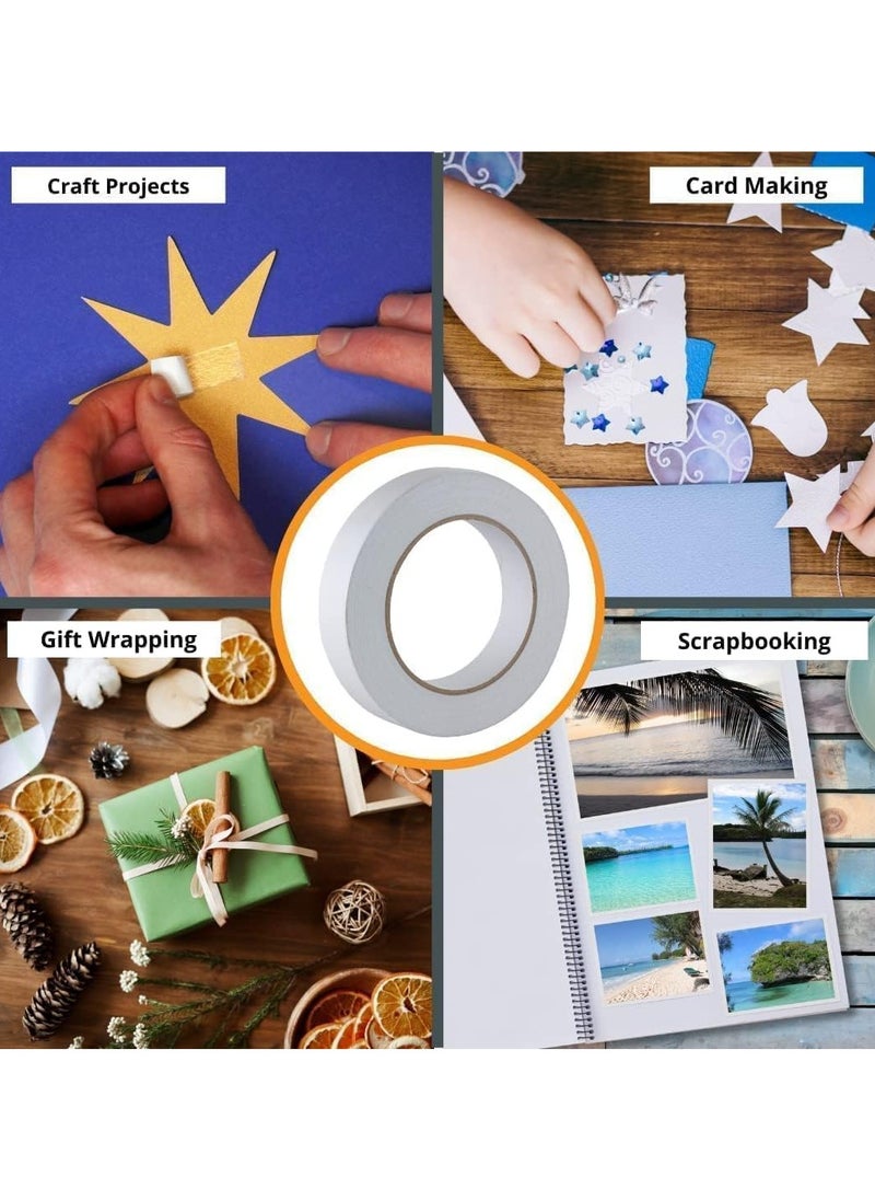 MARKQ [Pack of 72] Double Sided Tape [1/2" x 20 Yards] Adhesive Sticky Tape for Arts, Crafts, Photography, Scrapbooking, Card Making, Gift Wrapping & Office School Stationery Supplies  - Image 5