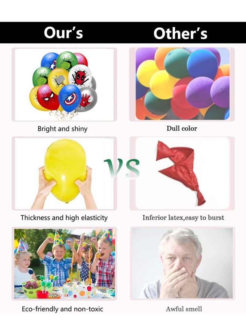 SYOSI Birthday Party Decoration, Kids Birthday Decorations, Birthday Supplies for Boys, Kits Include Birthday Banner, Balloons, Cake Toppers, Gold Flat Ribbon - Image 3