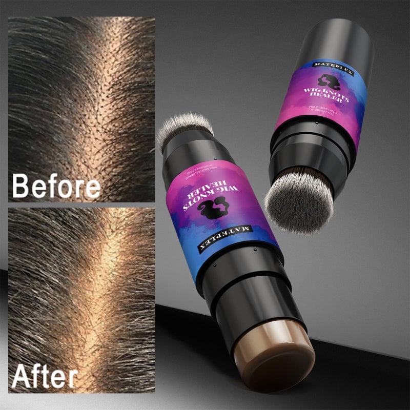 Mateplex Wig Knot Concealer for Lace Grid Lace Dyeing Stick for Wigs Knots Healer Stick for Lace wig & Frontal Part & Hairline, Portable, Sweat-proof, No Bleachingï¼ˆ10g, Medium Brown) - Image 4