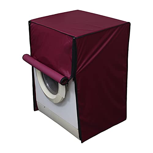 Lithara Waterproof Front Load Washing Machine Cover 7 Kg, 7.2 Kg, 7.5 Kg, 8 Kg (Maroon) - Image 3