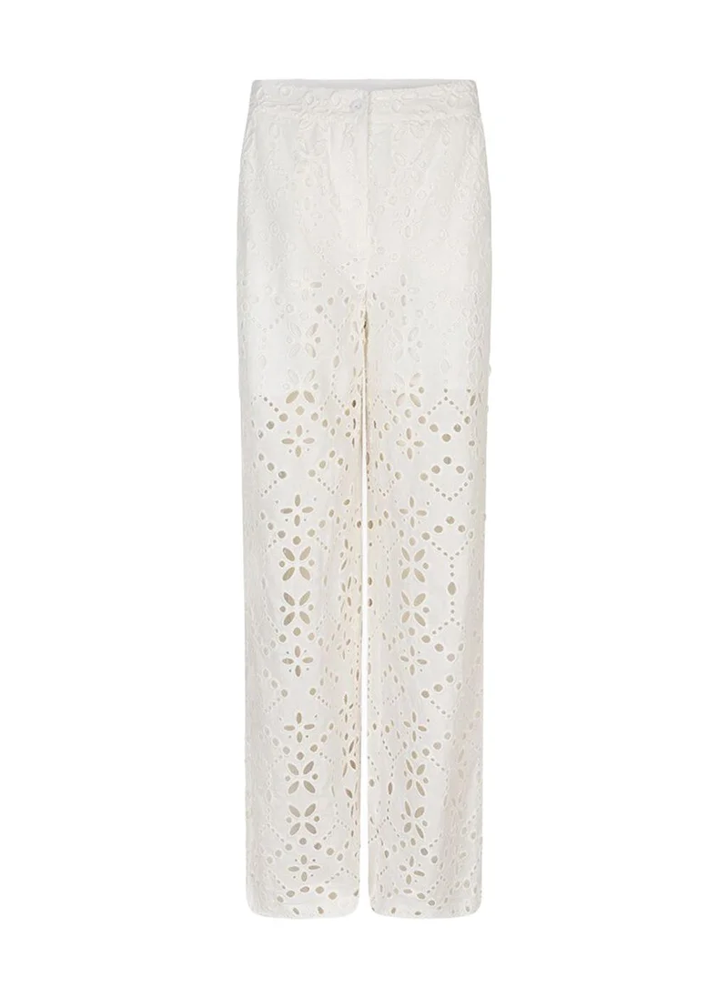Esqualo  Esqualo Trousers Broderie Anglaise for Women | Best Price UAE