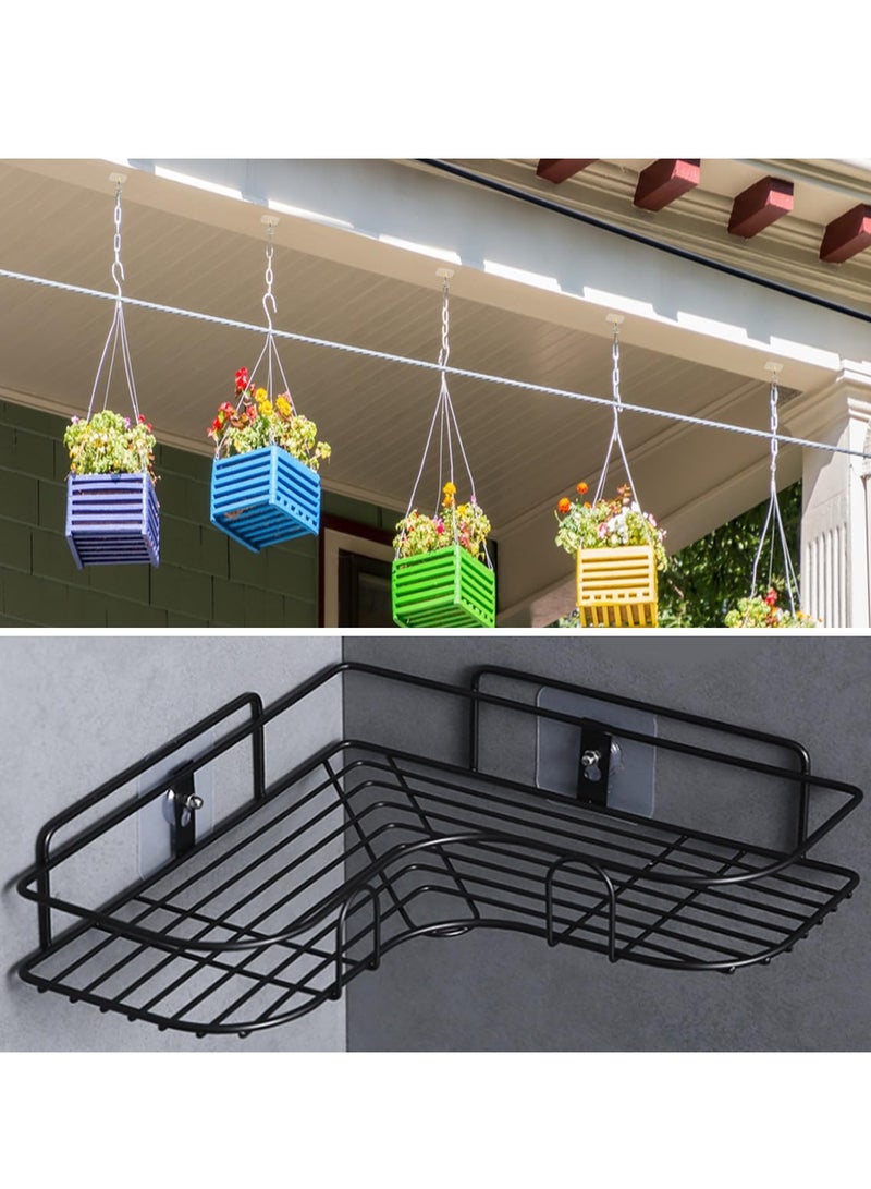 Zikra 12 Pcs Self Adhesive Ceiling Hooks ,No Drilling Ceiling Hooks Stainless Steel Eye Hooks ,for Hanging Small Plants Ceiling Decoration - Image 3