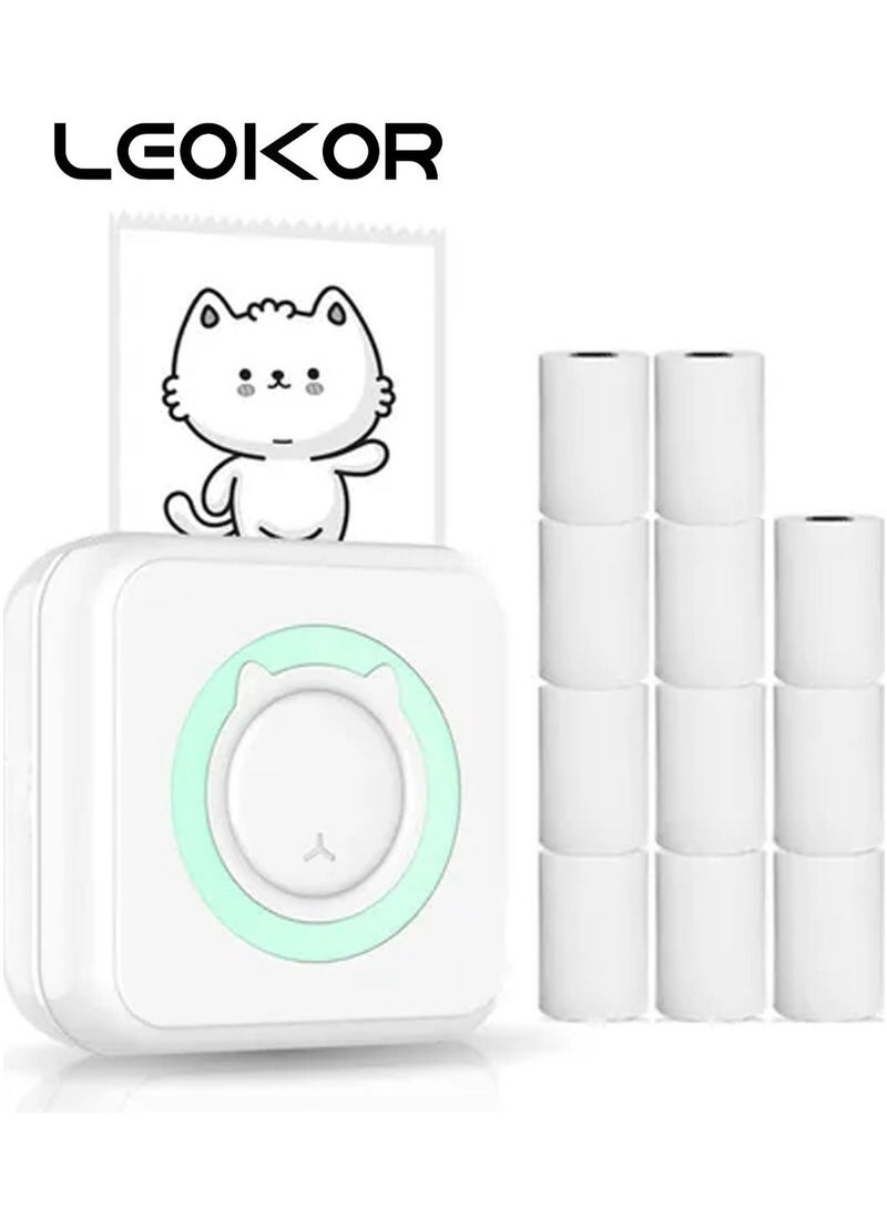 LEOKOR - Multifunction Portable All-in-One Photo Printer White/Blue - Image 1