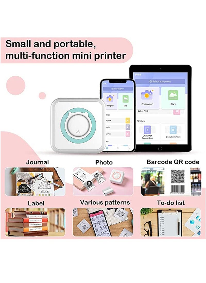 LEOKOR - Multifunction Portable All-in-One Photo Printer White/Blue - Image 1