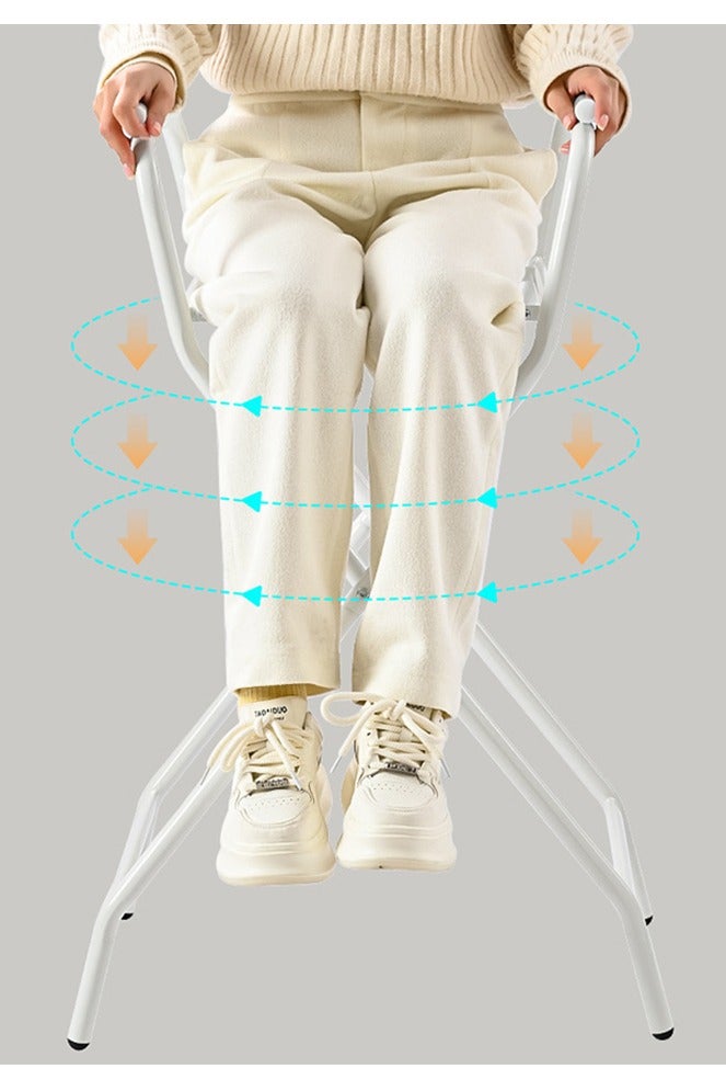 صحراء الواحة حوض استحمام قابل للطي للأطفال من 7 قطع مع حامل - حوض استحمام مع حامل، شاشة عرض درجة الحرارة، مقعد، غطاء استحمام، حوض استحمام للأطفال، مغرفة ماء. مناسب للاستحمام - من الولادة وحتى 8 سنوات - هدية للأطفال - Image 4