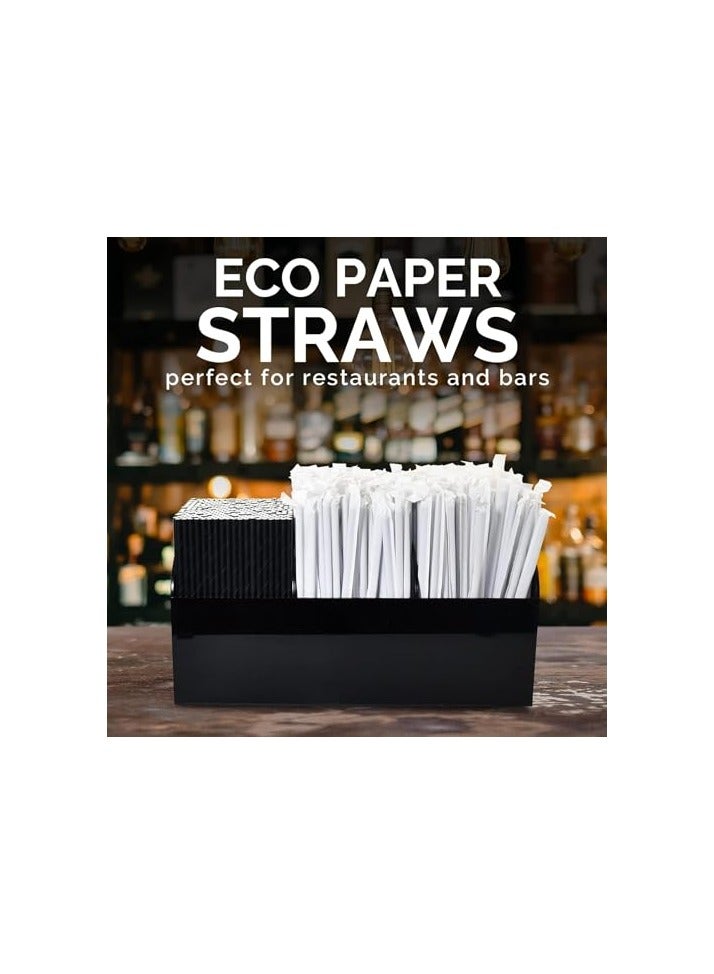 جرين تايجر شفاطات ورقية سوداء 6 مم (100 قطعة/حجم عادي) مغلفة بشكل فردي للشرب، قابلة للتحلل بنسبة 100% ومتينة، قطر 6 مم × طول 20 سم - Image 5