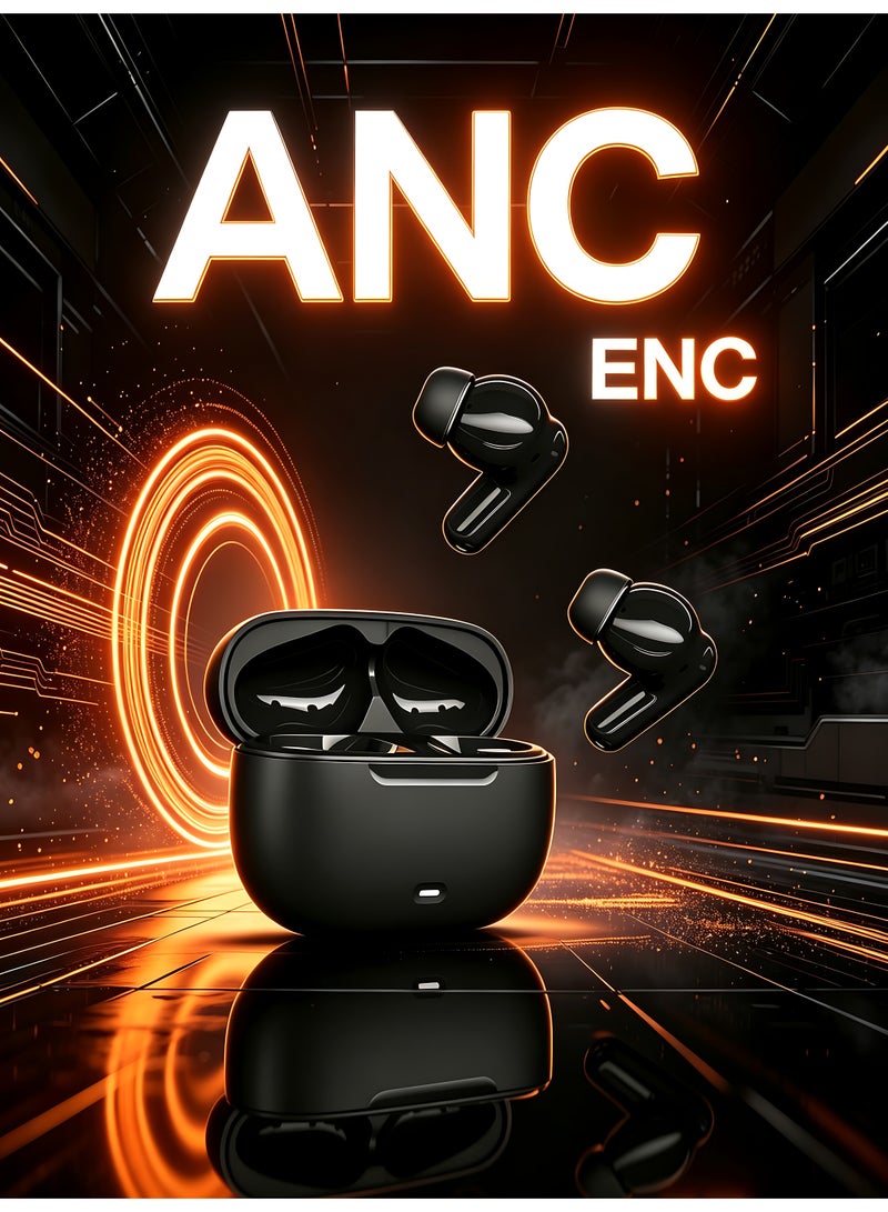 Monster 【In‑ear True Wireless Earbuds】Wireless earbuds with ultra‑long battery life, dual‑mode for gaming/music, IP54 dust and water resistance, ANC/ENC deep noise reduction ‑49+3db, ergonomic, compact and comfortable. - Image 1