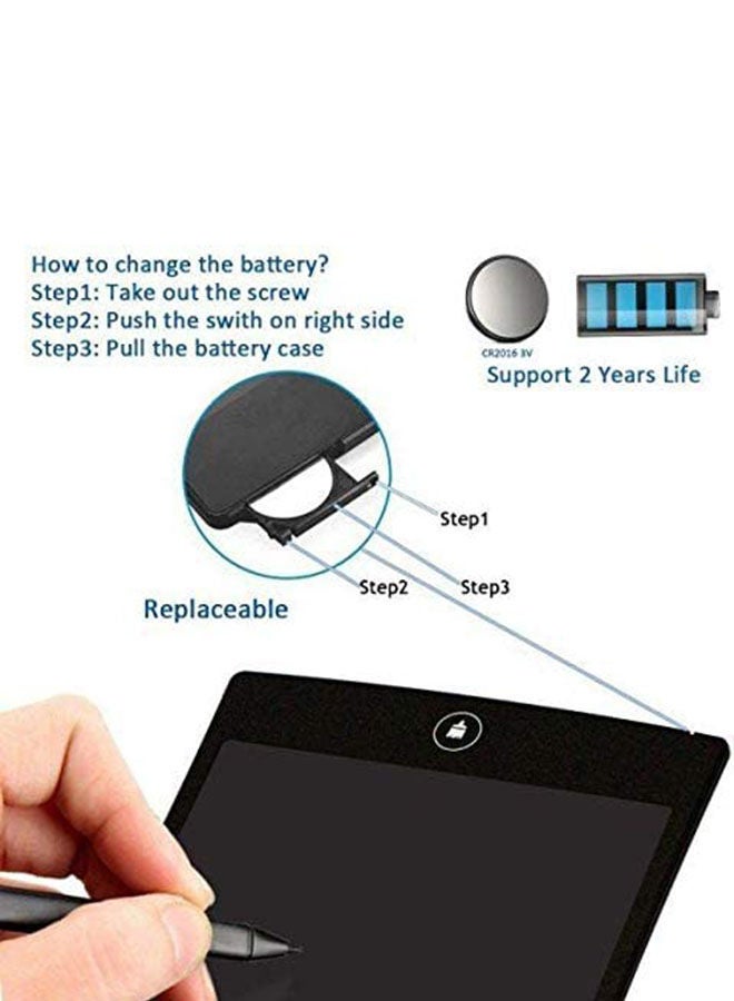 نيبمينينت لوح كتابة للمكتب دون ورق للجهاز اللوحي بشاشة Lcd مقاس 8.5 بوصات مع قلم مستدق الطرف - Image 2