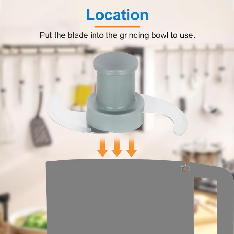 Knocokie 27055 Replacement S Blade Compatible with robot coupe R2, R2N, R2B, R2U Commercial Food Processor, S Smooth Blade Assembly - Image 4