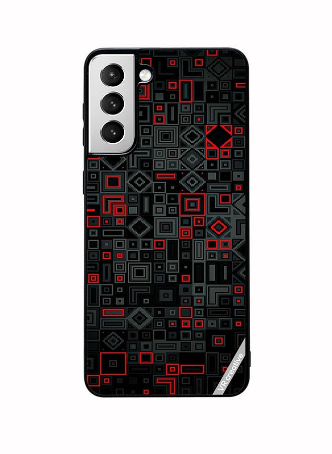 VR CREATIVE غطاء حماية لجهاز سامسونج جالاكسي S22 5G بتصميم تجريدي متعدد الألوان - Image 1