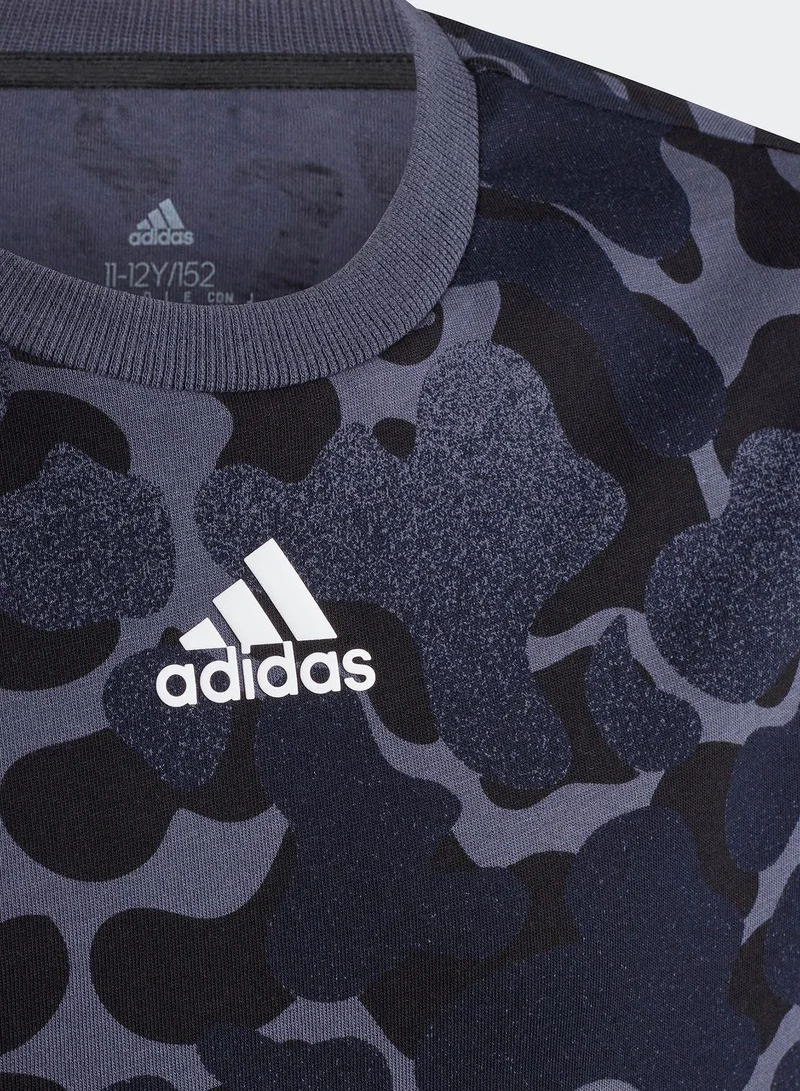 Adidas Youth 3 Stripe T-Shirt
