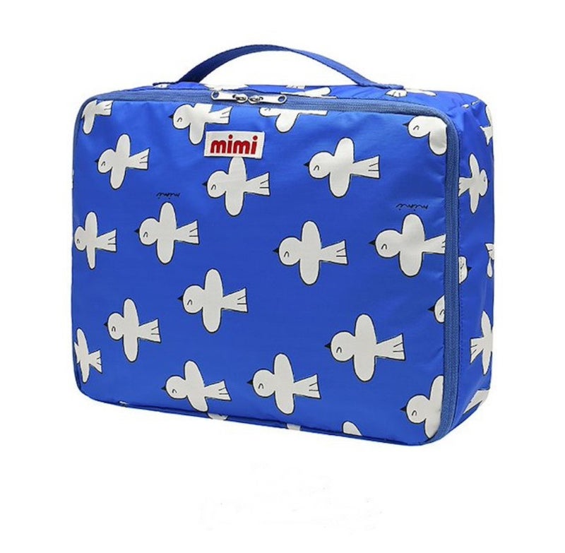 Ins Korean Style Cartoon Printed Portable Baby Toy Clothes Storage Bag For Outgoing Travel Large Capacity Bag Travel Bag - Image 1